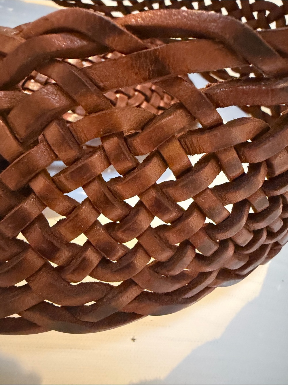 Morrocan leather belt boho style size L - Picture 4 of 11